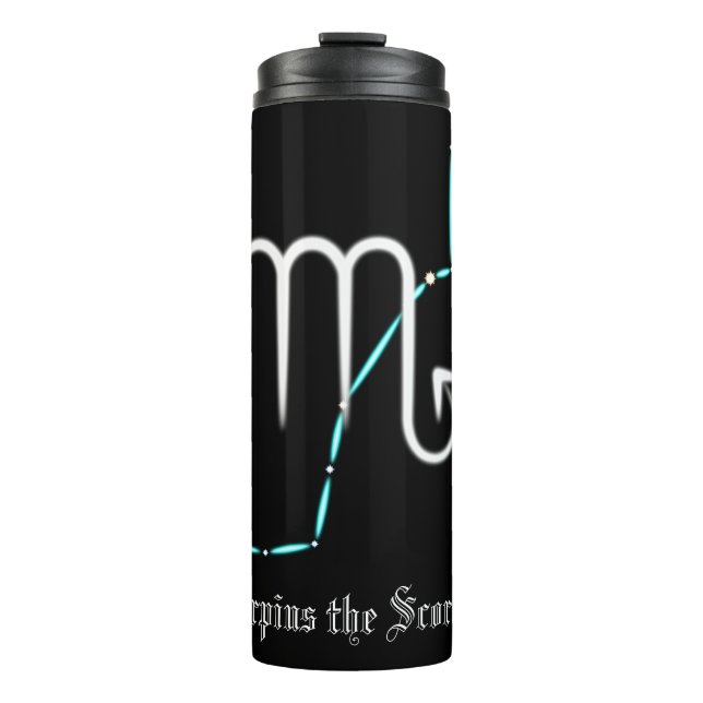 Zodiac Constellation Scorpio Thermal Tumbler (Front)