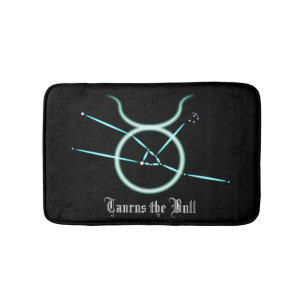 Zodiac Constellation Taurus Bath Mat