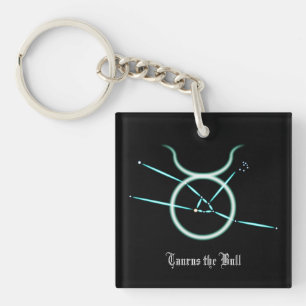 Zodiac Constellation Taurus Keychain