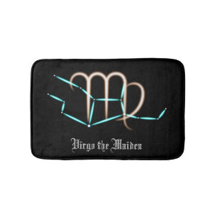 Zodiac Constellation Virgo Bath Mat