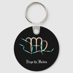 Zodiac Constellation Virgo Keychain