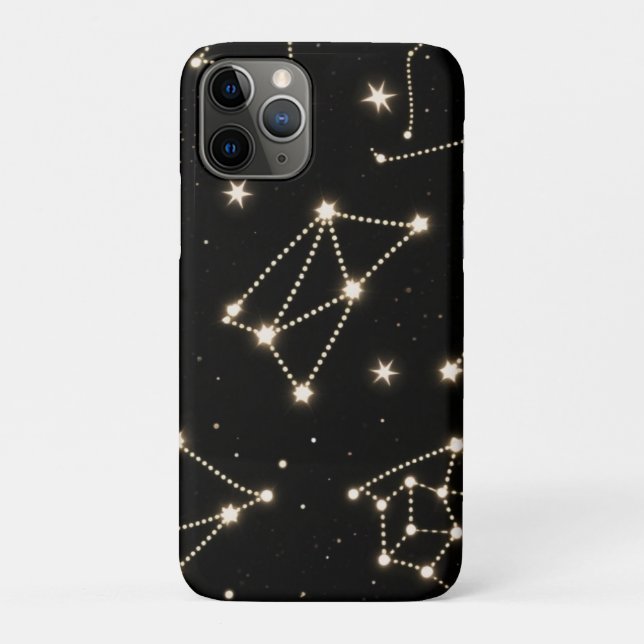 Zodiac Constellations Pattern iPhone case (Back)