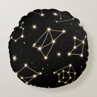 Zodiac Constellations Pattern throw pillow