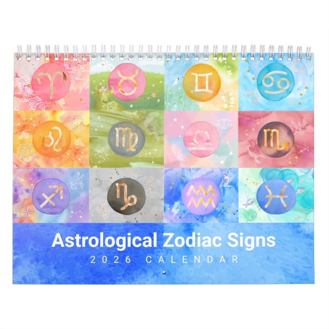 Zodiac Duets 2026 Astrological Art Calendar (Cover)