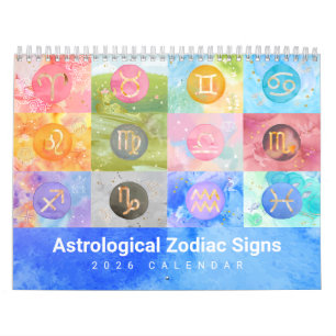 Zodiac Duets 2026 Astrological Art Calendar