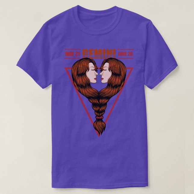 Zodiac Gemini 3 T-Shirt (Design Front)