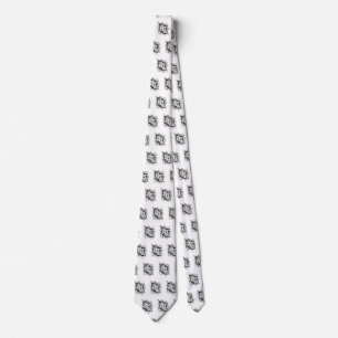 Zodiac - Gemini - Black & White Tie