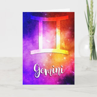 Zodiac : Gemini Candy Space Card