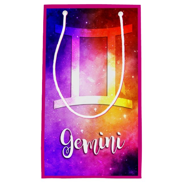 Zodiac : Gemini Candy Space Small Gift Bag (Front)