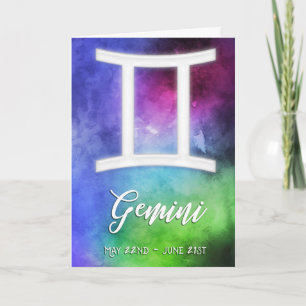 Zodiac : Gemini Dates Card