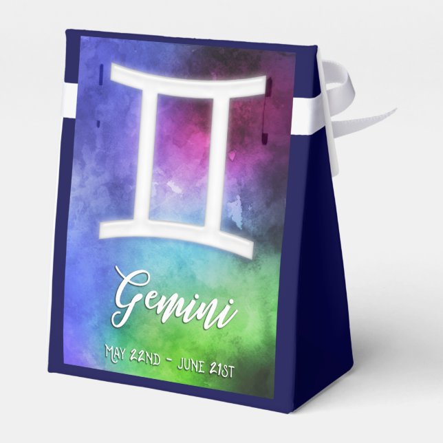 Zodiac : Gemini Dates Favor Box (Back Side)