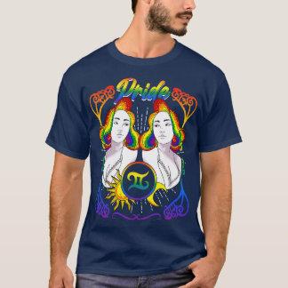 Zodiac Gemini LGBTQ Pride T-Shirt