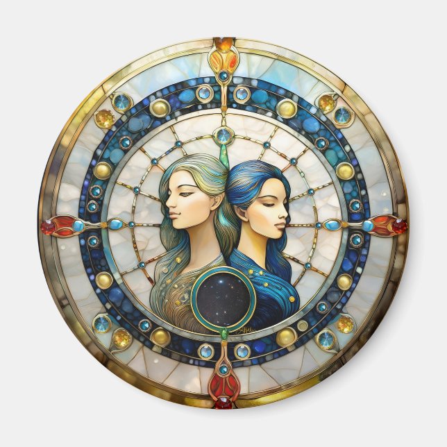 Zodiac - Gemini The Twins Magnet (Front)