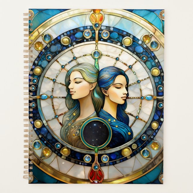Zodiac - Gemini The Twins Planner (Front)