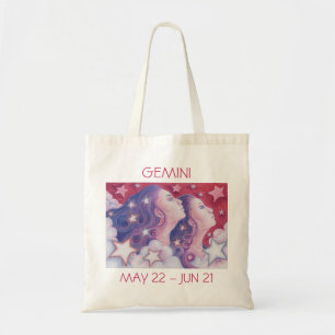 Zodiac Gemini tote bag text