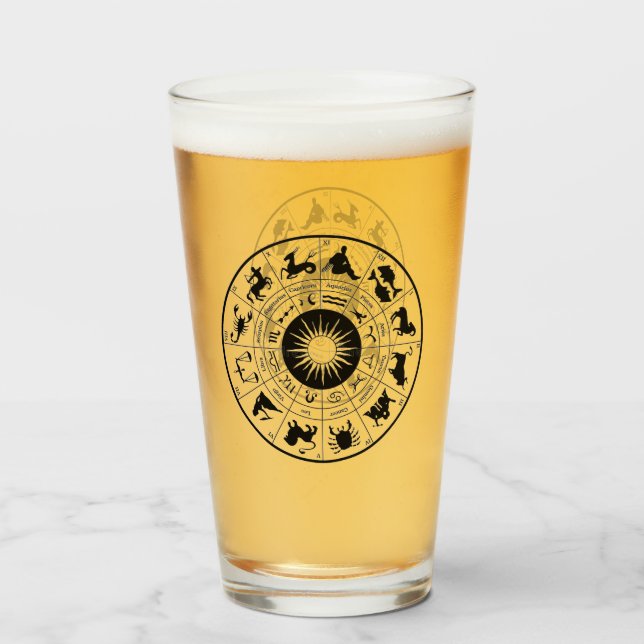 Zodiac  glass (Back Filled)