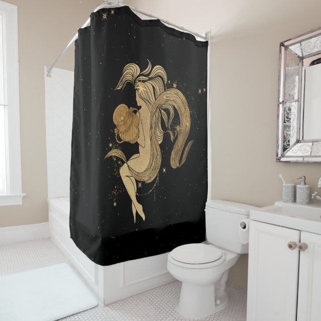 Zodiac Goddess | Cosmic Gold Aquarius Astrology (In Situ)