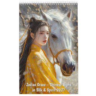 Zodiac Grace – Chinese Signs in Silk & Spirit Calendar