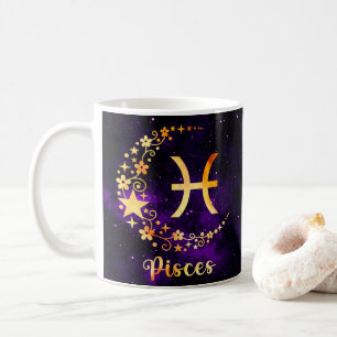 Zodiac Horoscope Pisces Design Coffee Mug Cup
