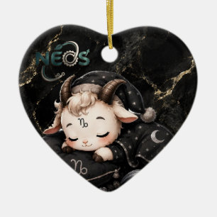 Zodiac Kawaii Neos Capricorn Ceramic Ornament