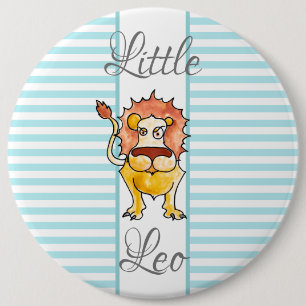 Zodiac Leo 6 Inch Round Button