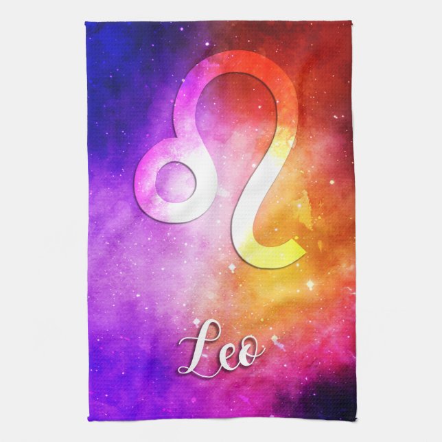 Zodiac : Leo Candy Space Kitchen Towel (Vertical)