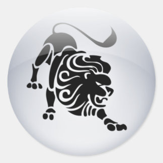 Zodiac Leo Classic Round Sticker