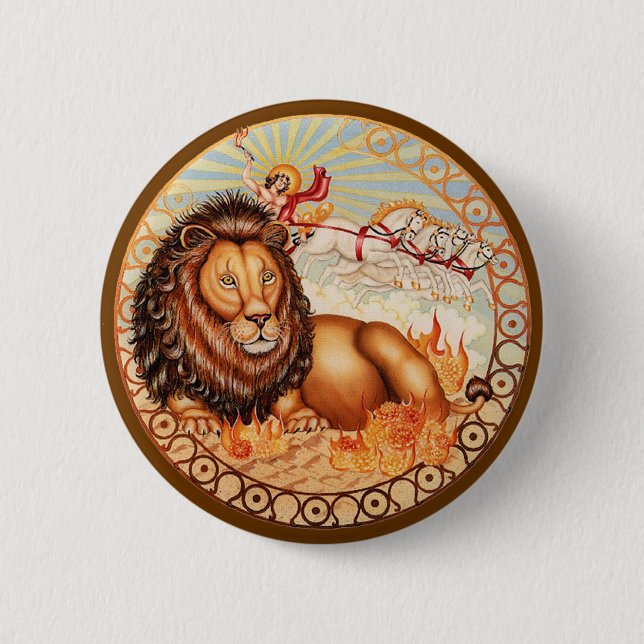 Zodiac Leo - Customize it! 2 Inch Round Button (Front)