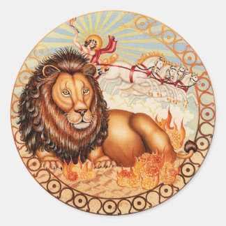 Zodiac Leo - Customize it! Classic Round Sticker