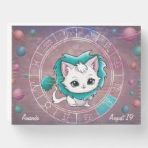 Zodiac Leo Cute Chat, Roue, Planètes, Astrologie