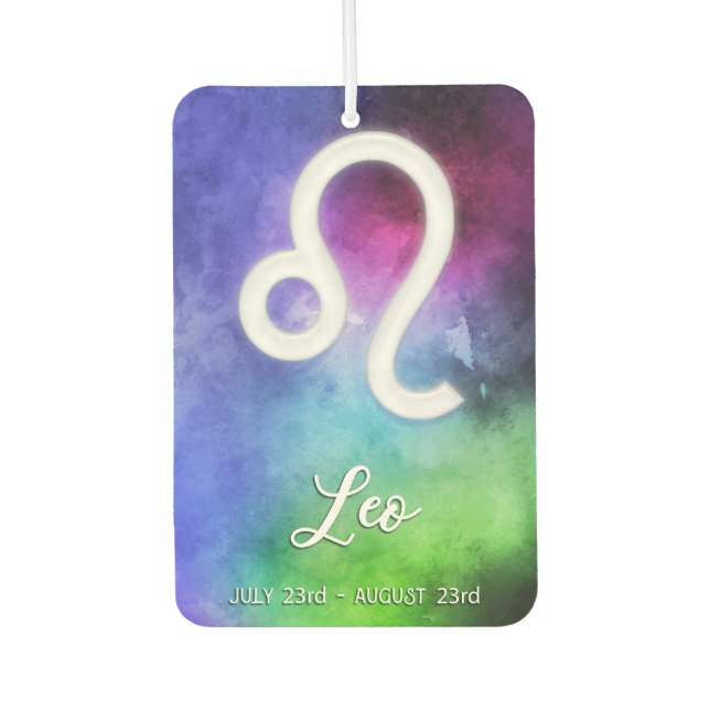 Zodiac : Leo Dates Air Freshener (Front)
