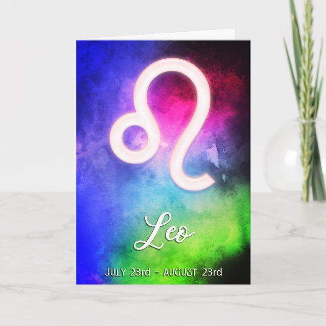 Zodiac : Leo Dates Card (Front)