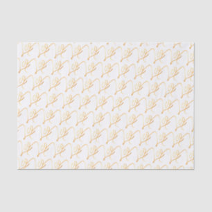 Zodiac "Leo" Gold Script Tissue Paper
