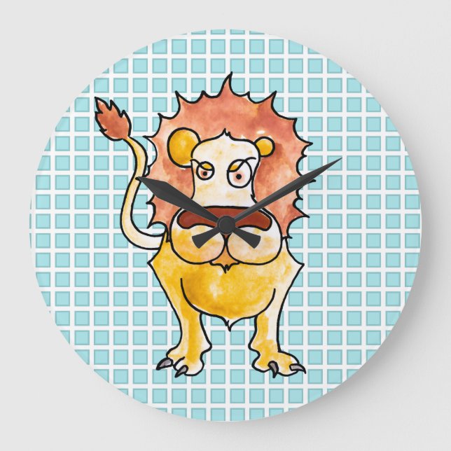 Zodiac Leo Large Clock (Front)