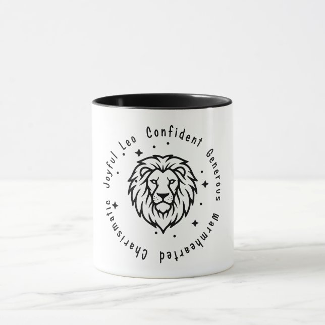Zodiac Leo Mug (Center)