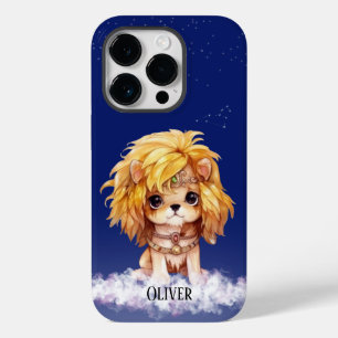 Zodiac Leo on cloud Blue starsky formation Case-Mate iPhone 14 Pro Case