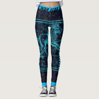 Zodiac Leo Star Map Leggings