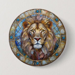 Zodiac - Leo the Lion 3 Inch Round Button