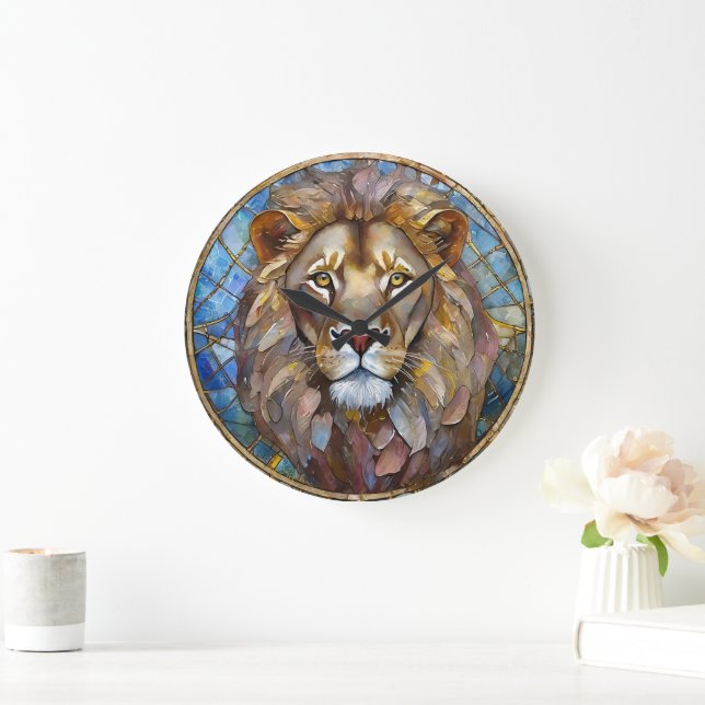 Zodiac - Leo the Lion Large Clock (Home)