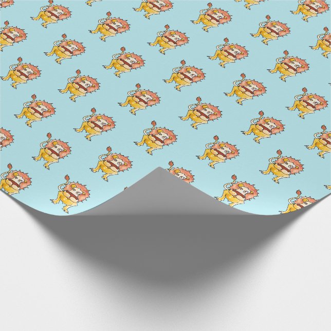 Zodiac Leo Wrapping Paper (Corner)