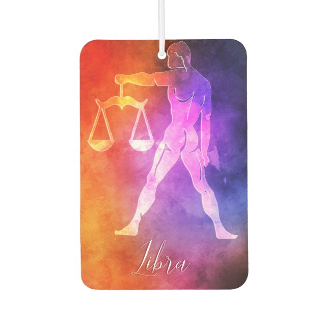 Zodiac : Libra Colourful Candy Colours Air Freshener (Front)