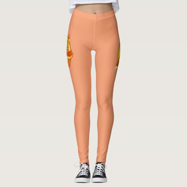 Zodiac Libra illustration Leggings (Front)