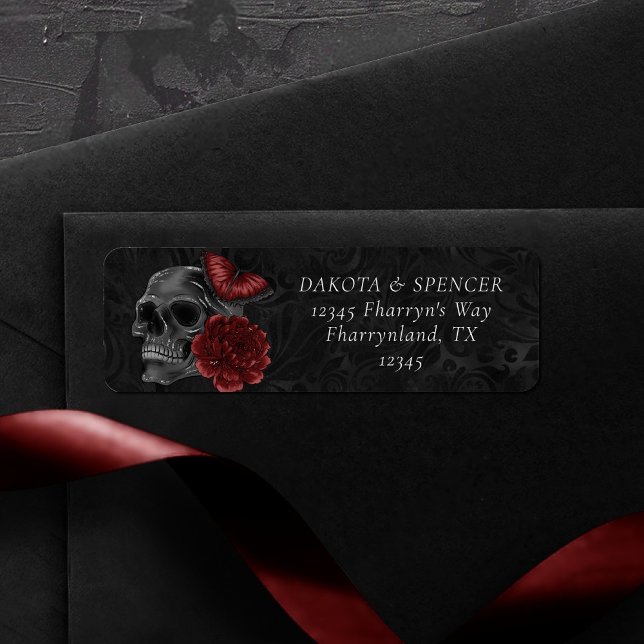 Zodiac Magic | Henna Red Gothic Skull Roses Potion (Creator Uploaded)