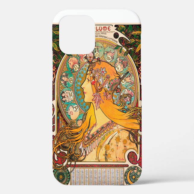 Zodiac, Mucha Case-Mate iPhone Case (Back)