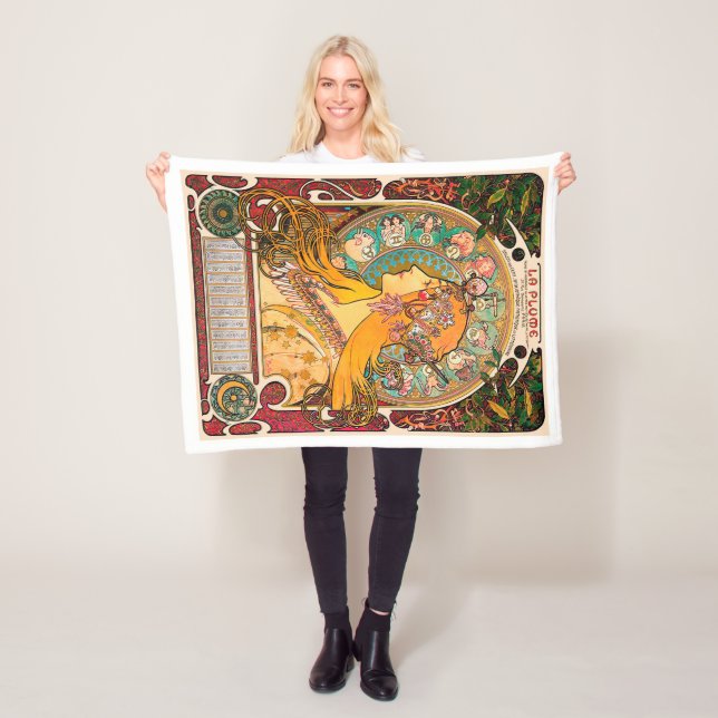 Zodiac, Mucha Fleece Blanket (In Situ)