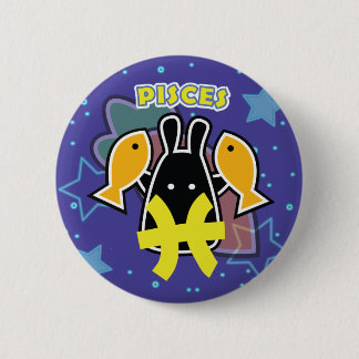 ZODIAC - PISCES 2 INCH ROUND BUTTON