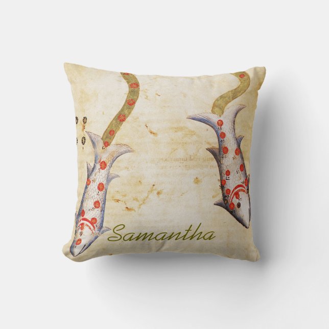 Zodiac: Pisces, C1350 Throw Pillow (Front)
