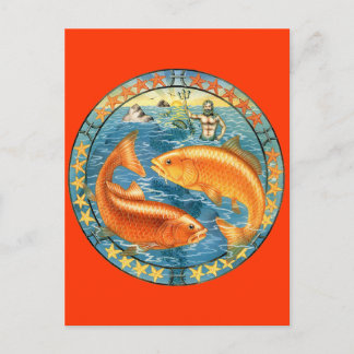 Zodiac Pisces - Customize it! Postcard