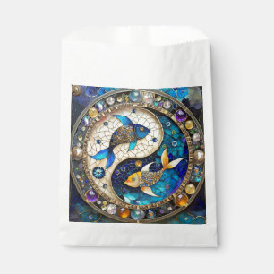 Zodiac - Pisces Fish Yin and Yang Favour Bag