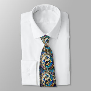 Zodiac - Pisces Fish Yin and Yang Tie